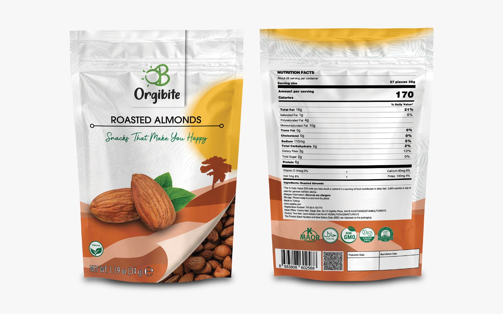 ORGIBITE Roasted Almonds