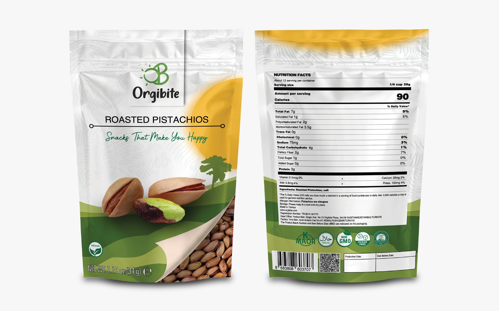 ORGIBITE Roasted Pistachios
